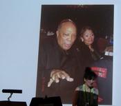 Quincy Jones, renown record producer in Rozalina Gutman presentation at Jubilee 30th World Conference for ISME