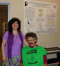 Dr. Petr Janata welcoming Rozalina Gutman (C.H.A.R.I.S.M.A. Foundation) at his Neuro-science Lab, part of Center for Mind & Brain, UC Davis