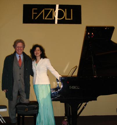 Ms. Rozalina Gutman with Mr. Paolo Fazioli in San Francisco, CA, USA